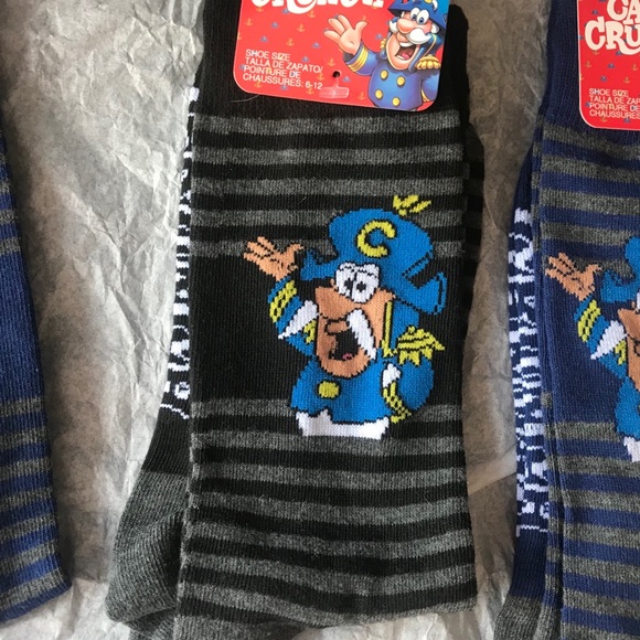 3 Pairs Capt’n Crunch Novelty Socks NWT A - Picture 3 of 7